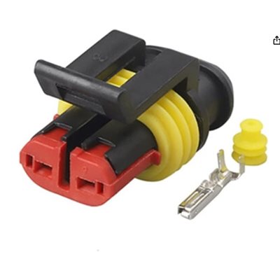 CONNECTEUR 2 POSITION POUR ALARME TE / AMP 282080