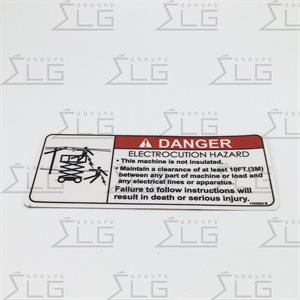 DECAL DANGER ELECT HAZARD ---PP