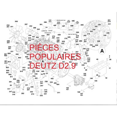 PIECES POPULAIRES DEUTZ D2.9L4