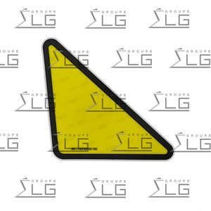 DECAL TRIANGLE JAUNE