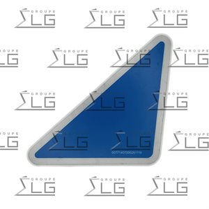 DECAL TRIANGLE BLEU