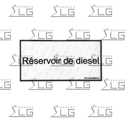 DECAL RESERVOIR DE DIESEL