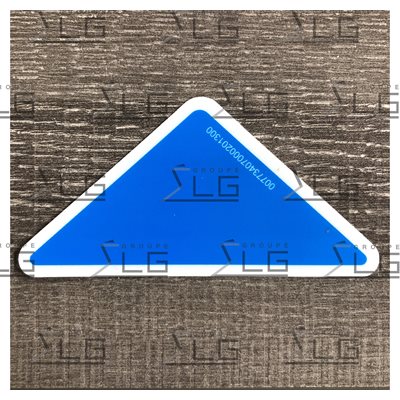 DECAL TRIANGLE BLEU