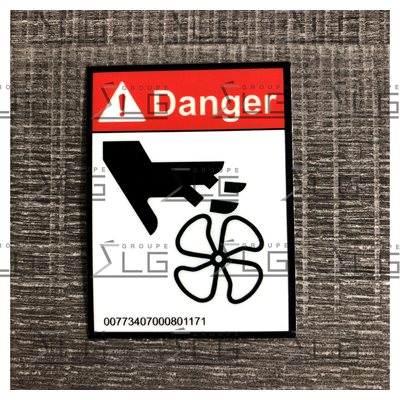 DECAL DANGER VENTILLATEUR