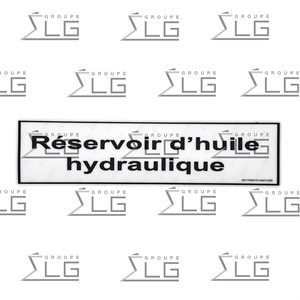 DECAL RESERVOIR HYDRAULIQUE