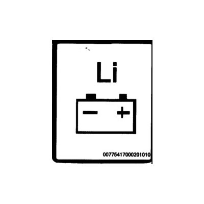 Étiquette batterie lithium-ion (007775207020201020)